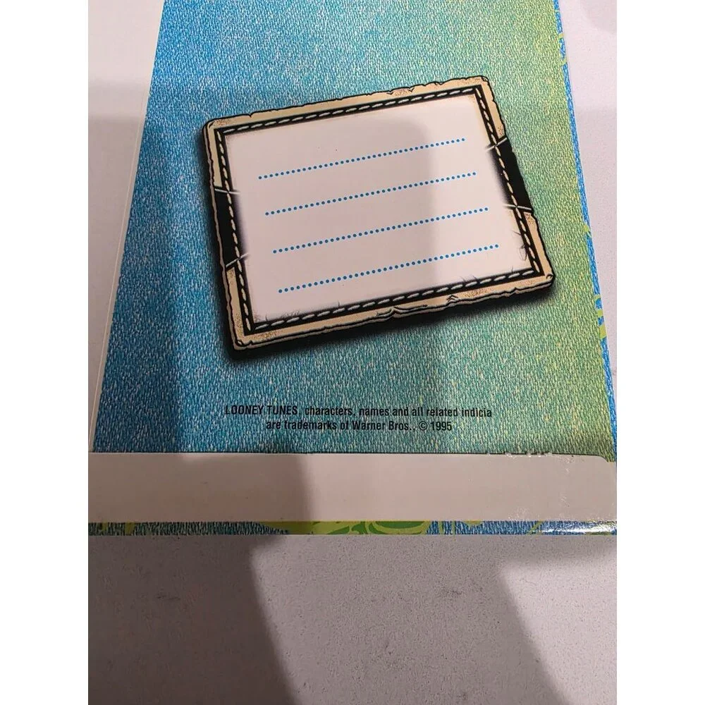 Looney Tunes Wile E Coyote Portfolio Folder Vintage 1995 Stuart Hall